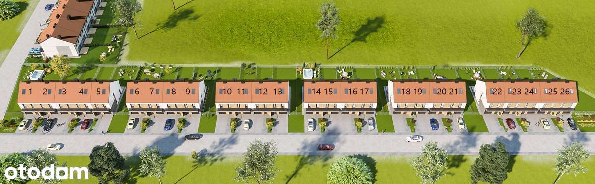 Okazja! Zakup gotówkowy_Dom nr 11_zab. szereg."Przyjazne Dobrzykowice"-0