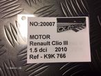 Motor Renault Clio III 1.5Dci 90Cv  - Ref: K9K766 - NO20007 - 6