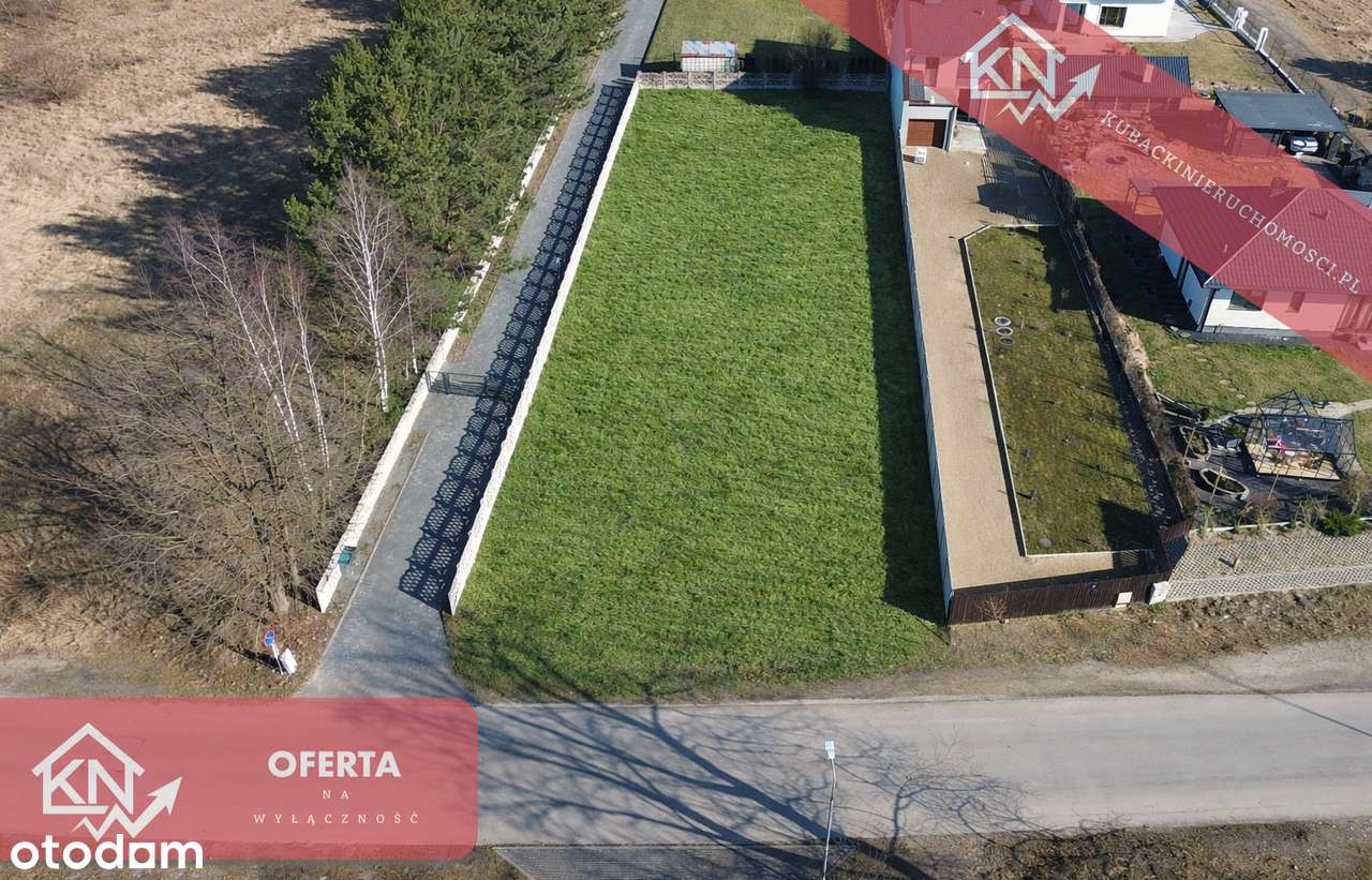 Działka budowlana 1197 m² – Błeszno – media, spokojna okolica-0