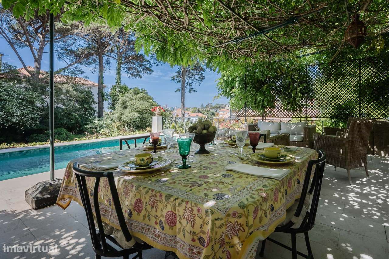 Moradia No Estoril Jardim Piscina 10 Assoalhadas Vista Panoramic