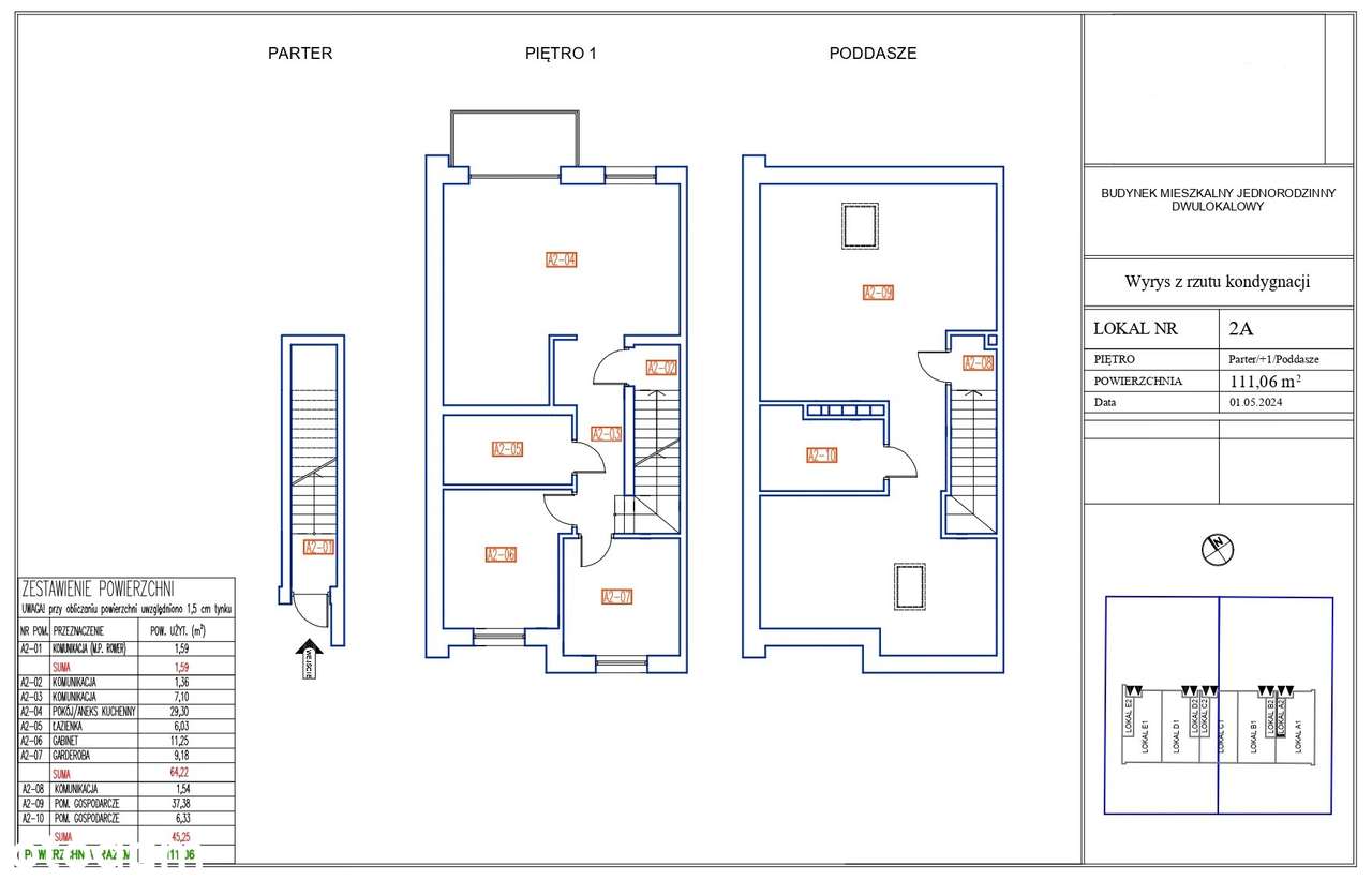 Mieszkanie dwupoziomowe, 111m2, 5 pokoi, 2 x parking-16