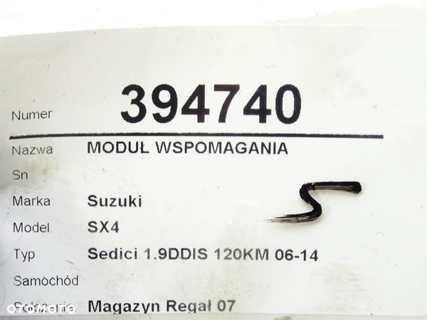 MODUŁ WSPOMAGANIA SUZUKI SX4 (EY, GY) 2006 - 2022 1.9 DDiS 4x4 (RW 419D) 88 kW [120 KM] olej - 4