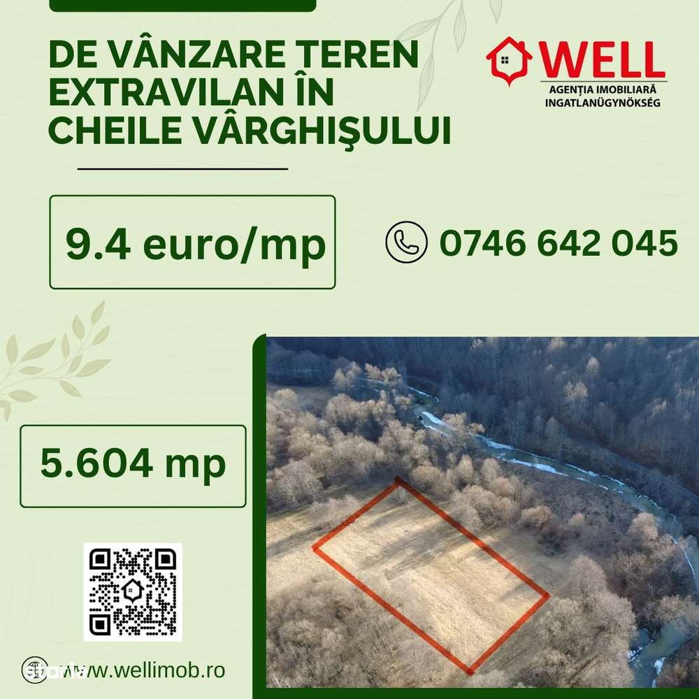 De vânzare teren extravilan în Cheile Vârghişului - Imagine principală: 1/9