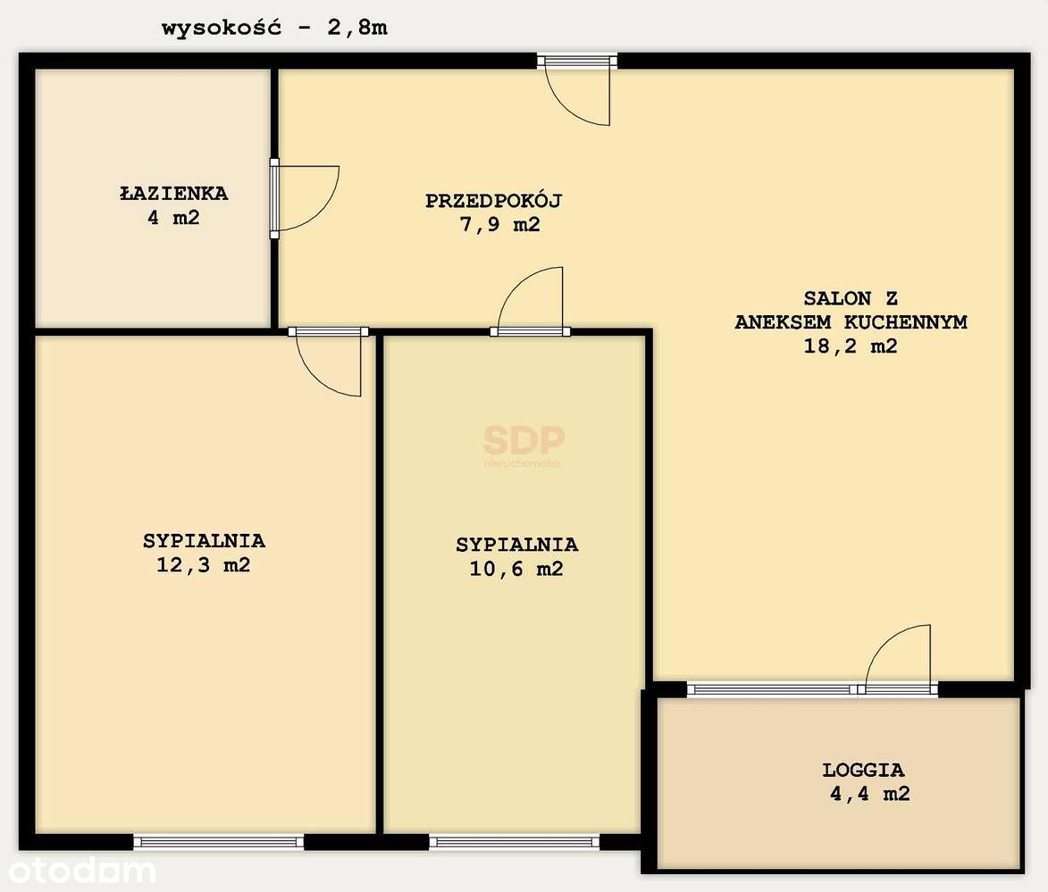 Komfort w zieleni! 3 pokoje | 53 m2 | Doskonała lokalizacja - Pełny obrazek: 3/16