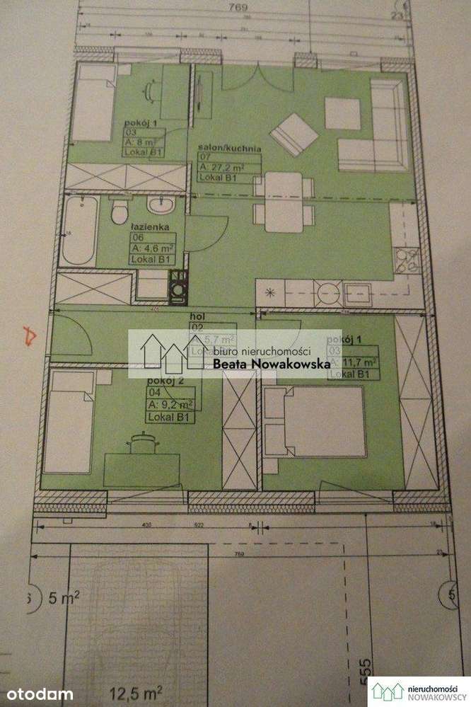 Mieszkanie, 70,27 m², Nochowo-15