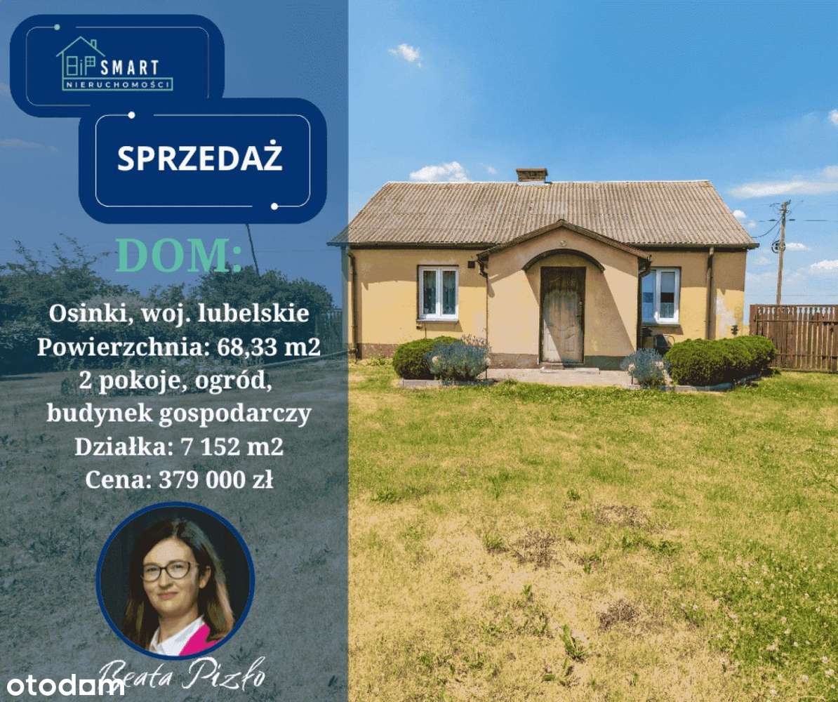 Dom na wsi + ziemia rolna | 68,33 m² | działka 7 1