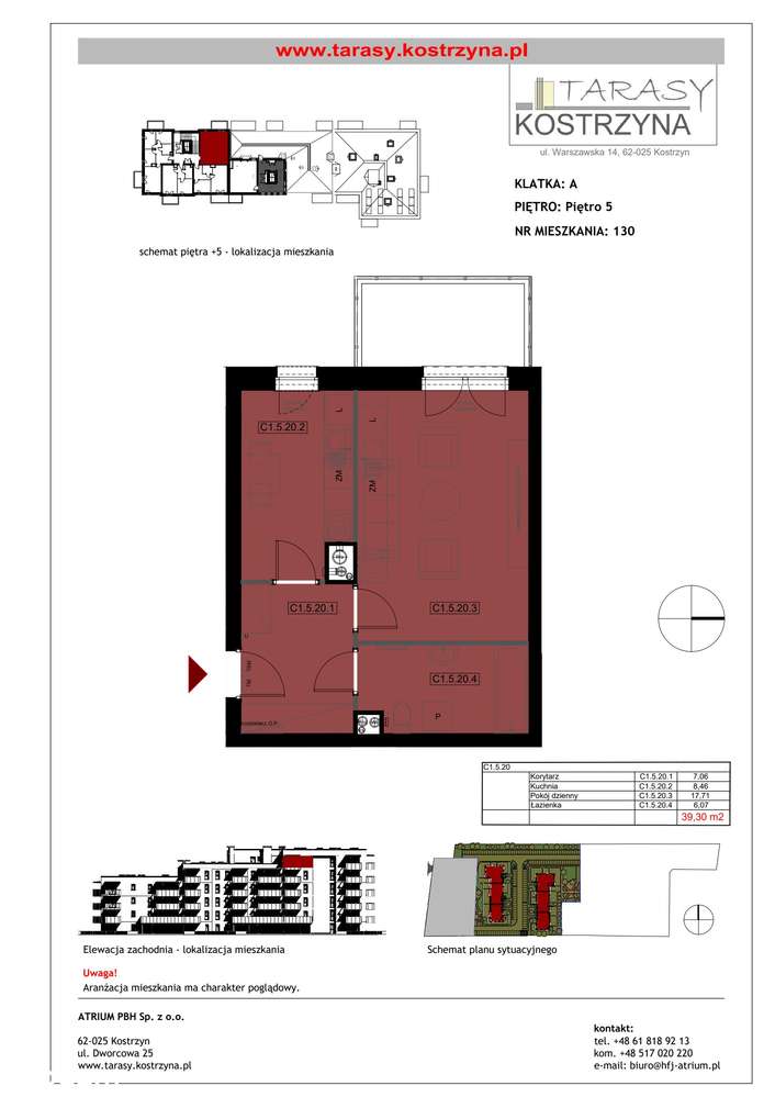 Tarasy Kostrzyna | mieszkanie 2-pok. | 130 - Pełny obrazek: 2/8
