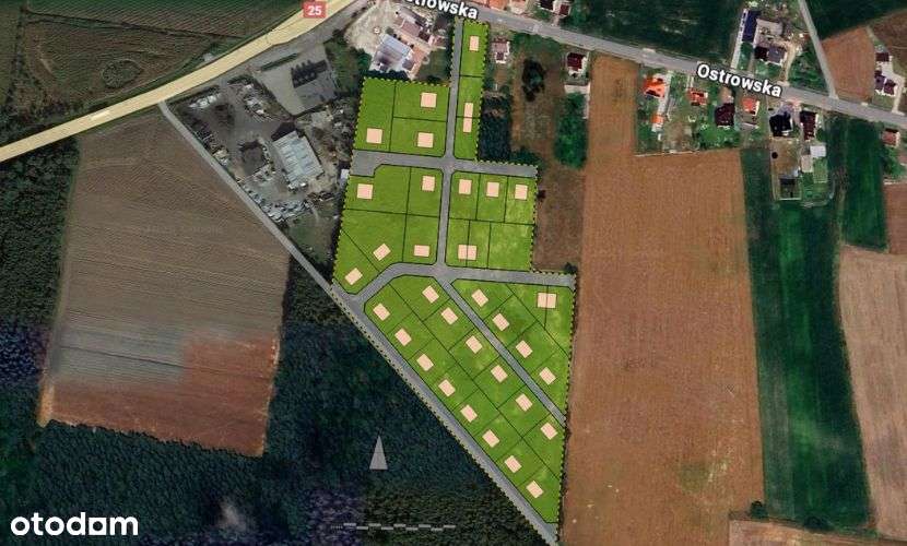 Osiedle działek pod lasem w Biskupicach Ołobocznych Ostrów WLKP Kalisz - Pełny obrazek: 5/9