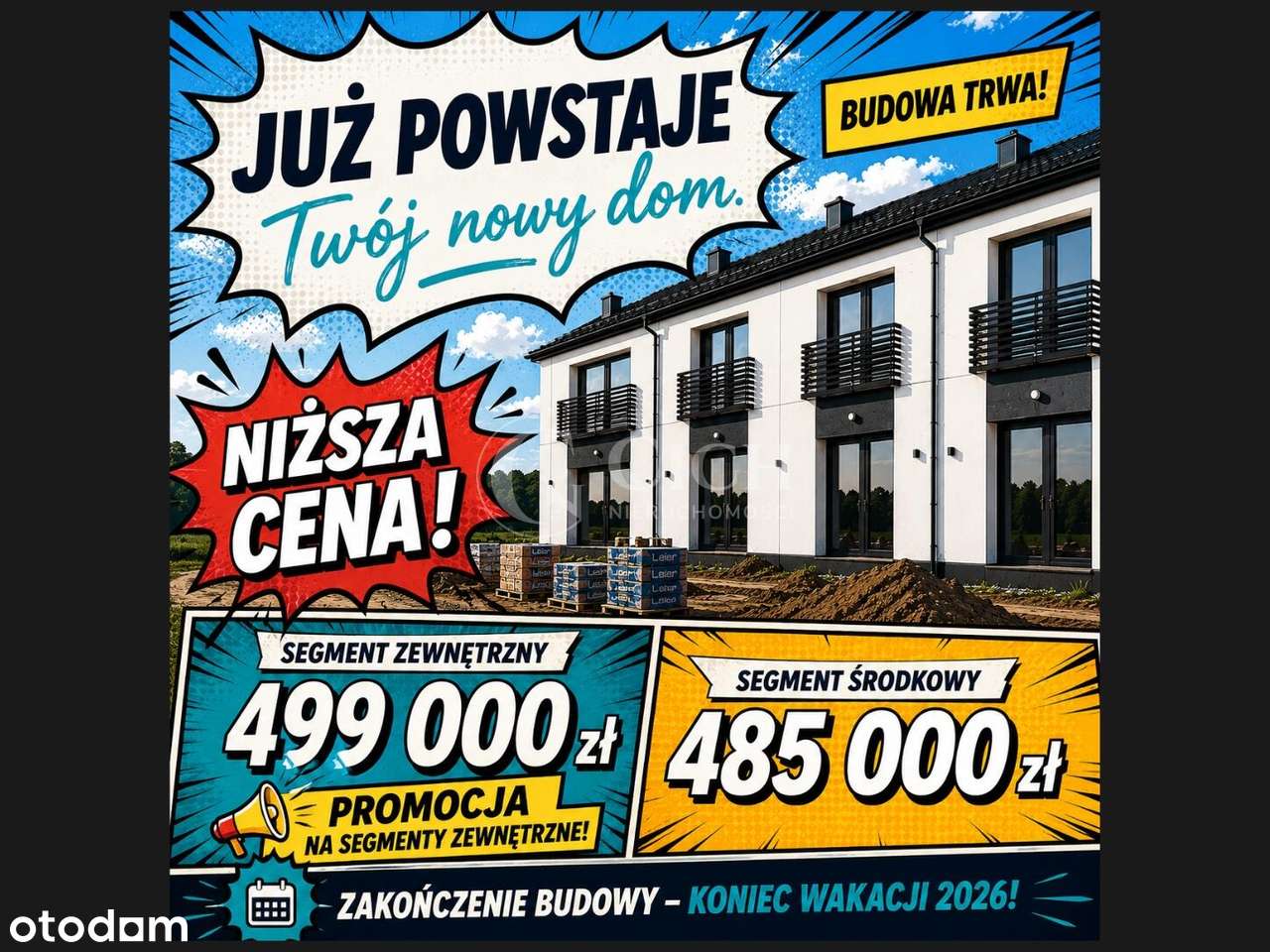 Nowe mieszkanie z ogródkiem  83,27 m² Radłów / Wola Radłowska  zew.