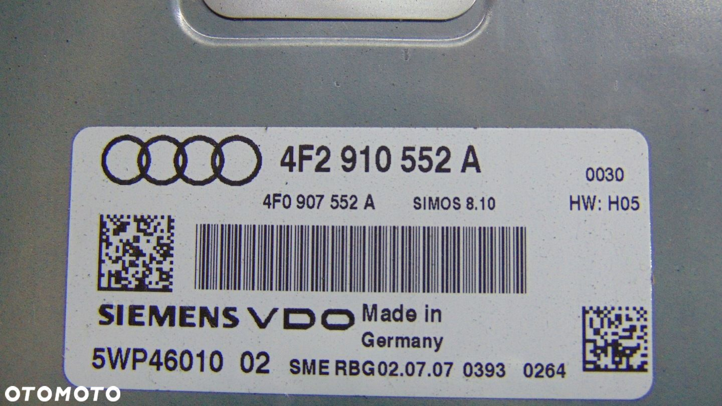 STEROWNIK SILNIKA AUDI A6 C6 2.8FSI 4F2910552A - 2