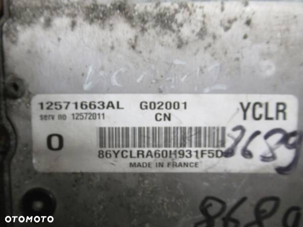 KOMPUTER SILNIKA OPEL VECTRA C 2,2 16V 12571663AL YCLR + PIN - 3