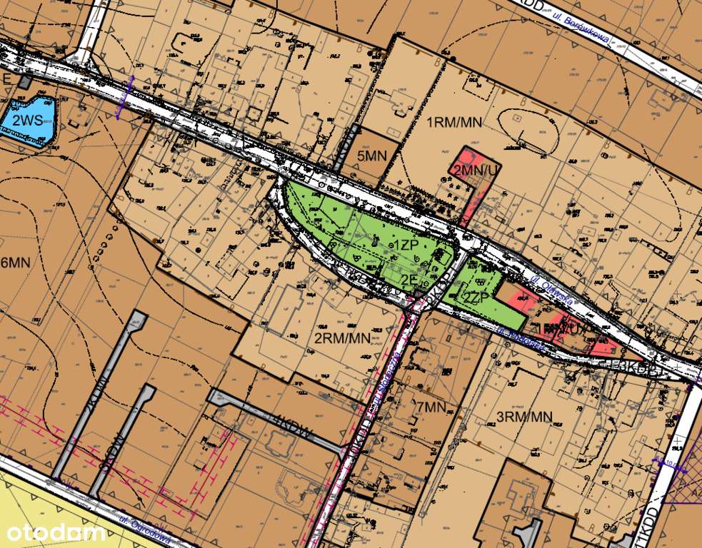 Księginice - działka z MPZP, 2RM/MN, media,-6