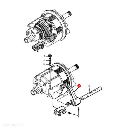 Widełki rewersu Massey Ferguson 3385899M4 Zamiennik - 4