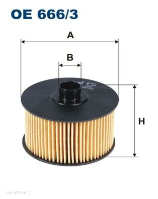 666/3 OE FILTR OLEJU RENAULT CLIO IV 12-, MEGANE 13-, NISSAN JUKE,QASHQAI II 14-, DACIA - 1