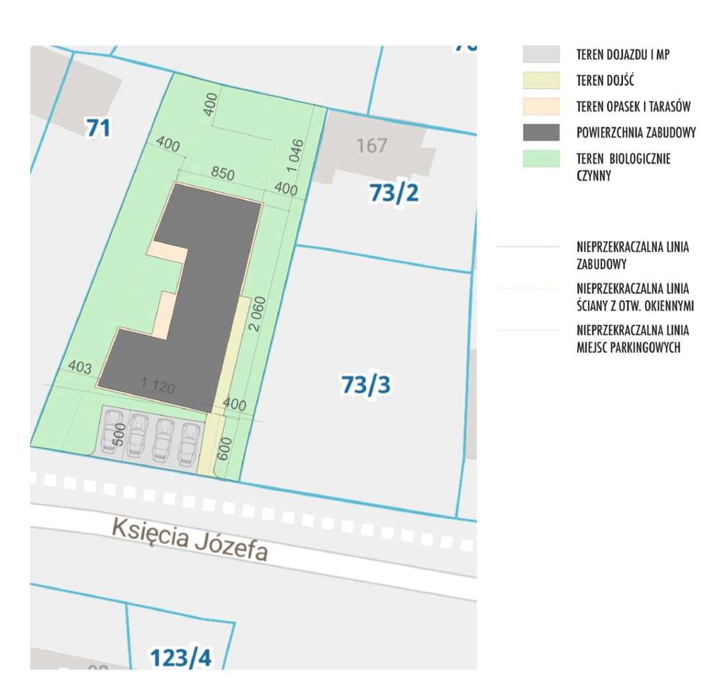 Działka mieszkaniowa lub usługowa przy Ks. Józefa!-1