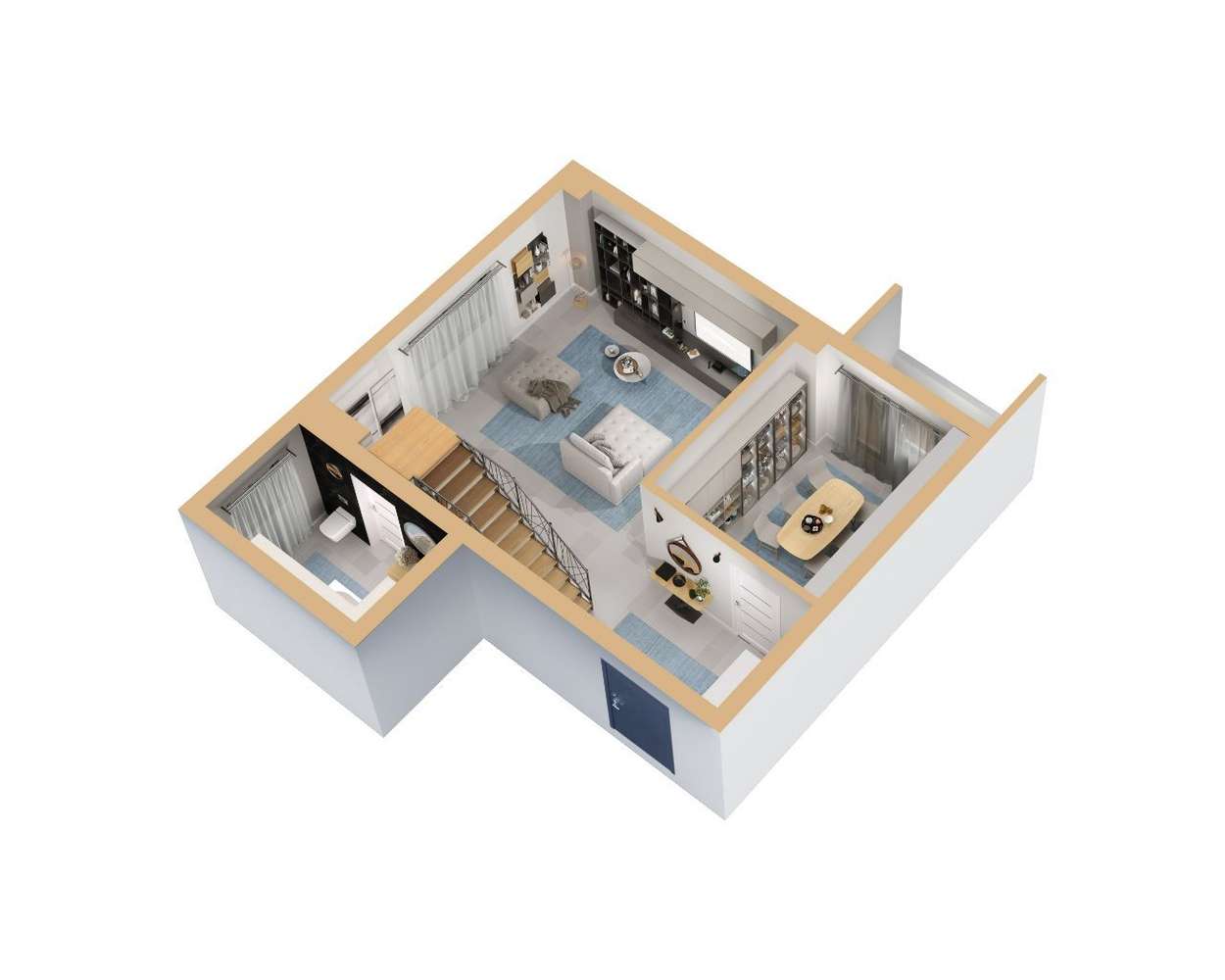 Loft open space 2 nivele - Rezidential Movas-15