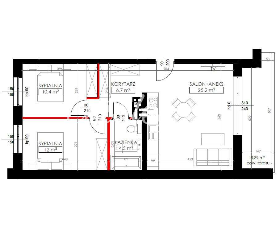 Rodzinne/las/łąki/cisza/Warszawa/58m2/Piętro/Taras - Pełny obrazek: 5/20