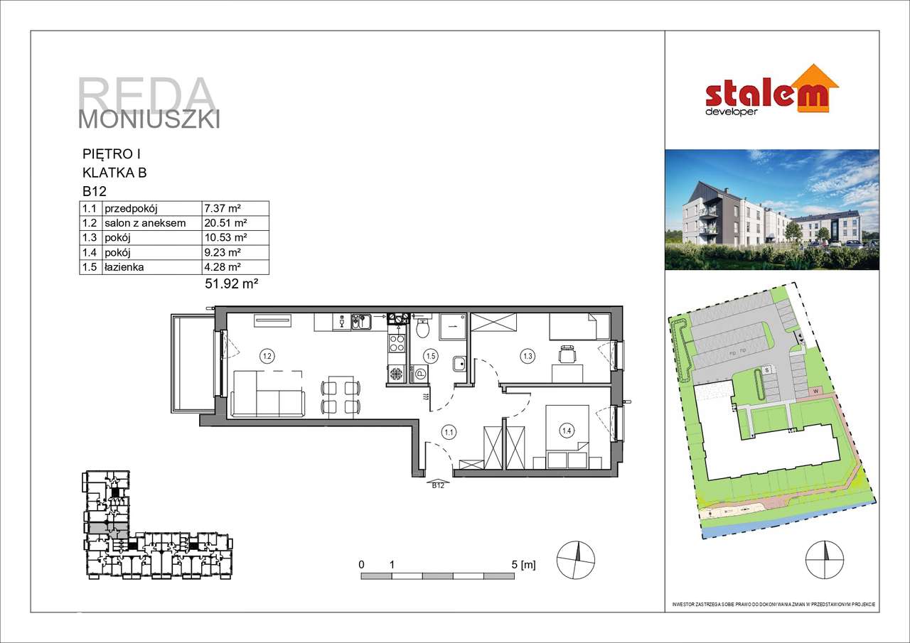 3-Pokojowe mieszkanie z balkonem blisko lasu I Bez prowizji - Pełny obrazek: 3/8