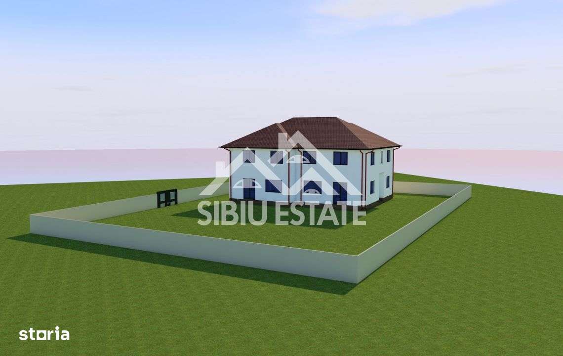 Duplex modern în construcție ,Str. Bradului, Șelimbăr - Imagine principală: 5/10