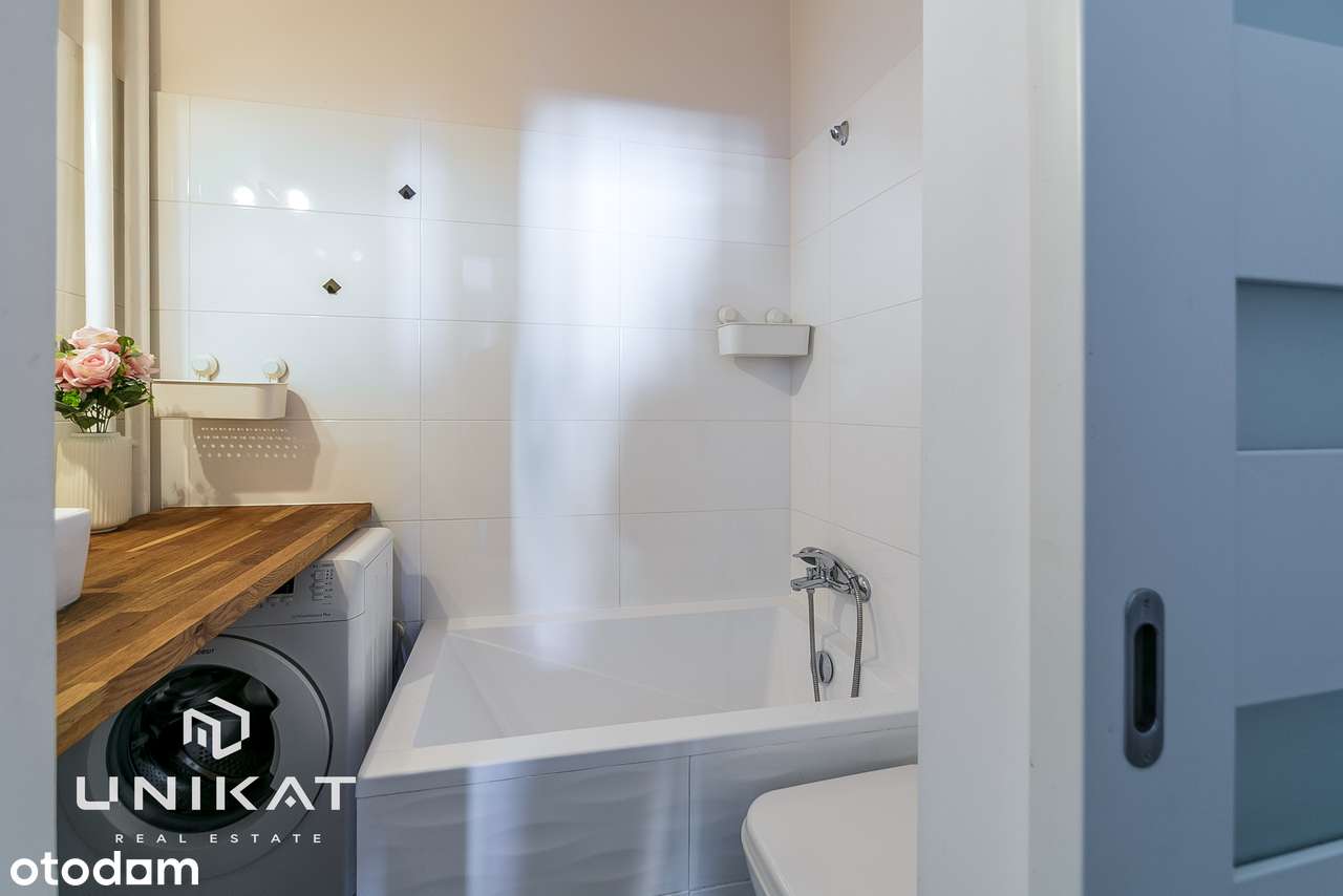 Kawalerka 34 m² | Wysokie sufity - 3,27m | M2 Wileńska | Koneser-7