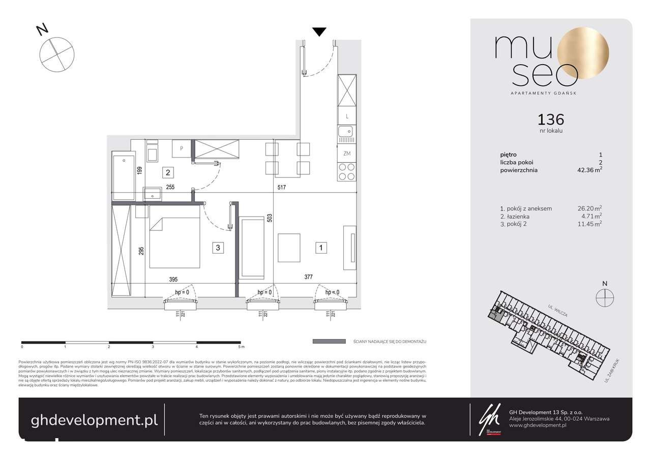 2-pokojowe mieszkanie 42m2 Bez Prowizji - Pełny obrazek: 2/7