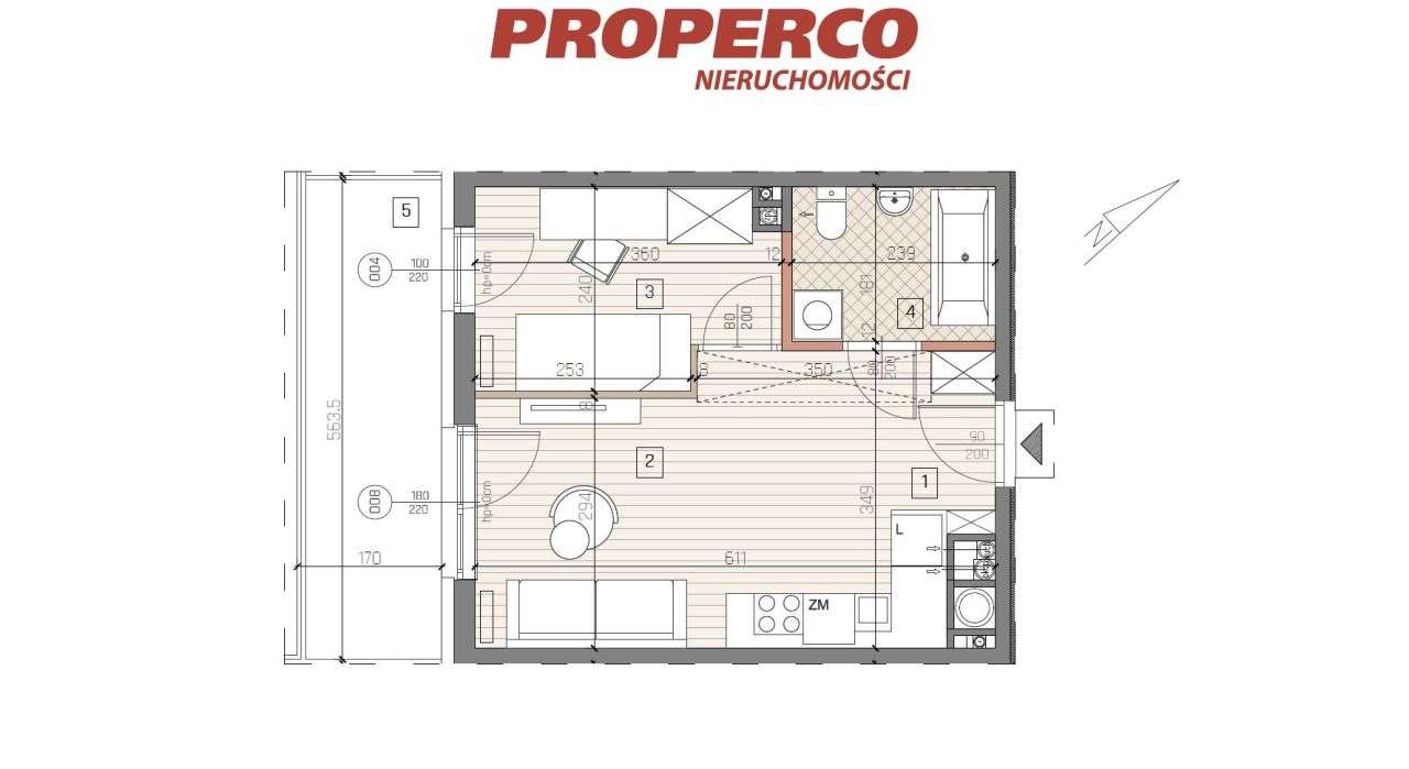 Mieszkanie 2 pok., 30,73m2, 3p, Jędrzejów-11