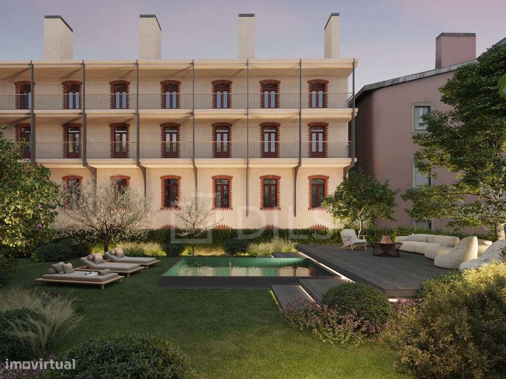 Apartamento T1 com estacionamento em condomínio com piscina e jardim - Grande imagem: 2/45