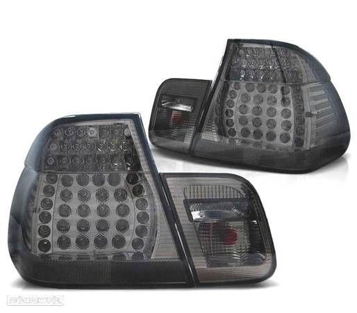 FAROLINS TRASEIROS LED PARA BMW E46 01-05 ESCURECIDO - 2