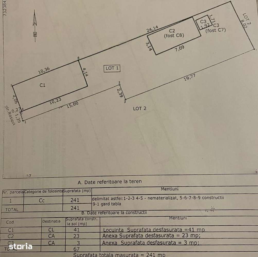Teren cu casa demolabila zona Rosiori - Imagine principală: 4/4