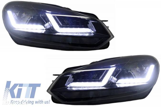 Faruri Osram LED compatibil cu VW Golf 6 VI (2008-2012) Black LEDriving Semnal Dinamic - 2