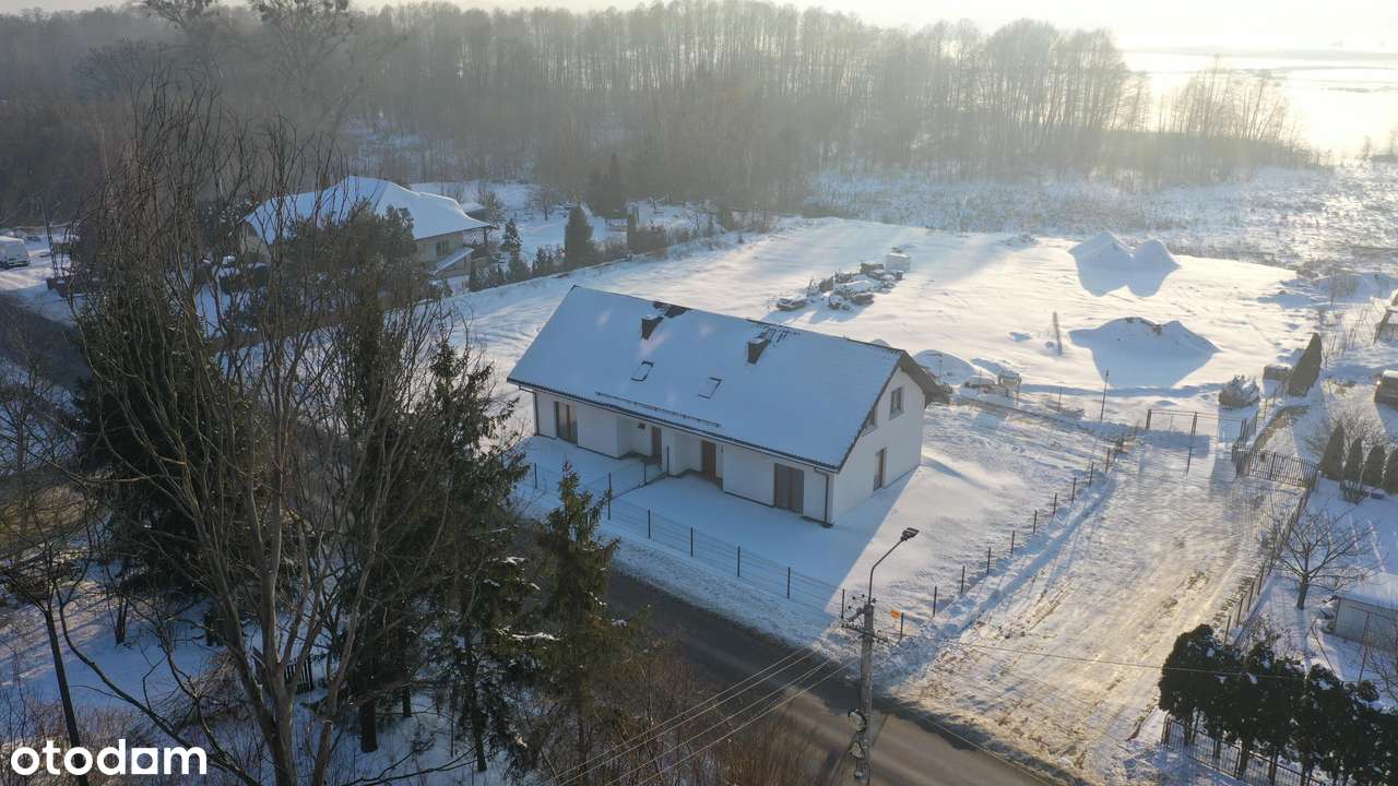 Nowy dom w zabudowie bliźniaczej z garażem i widokiem na Łomżę i Narew-12