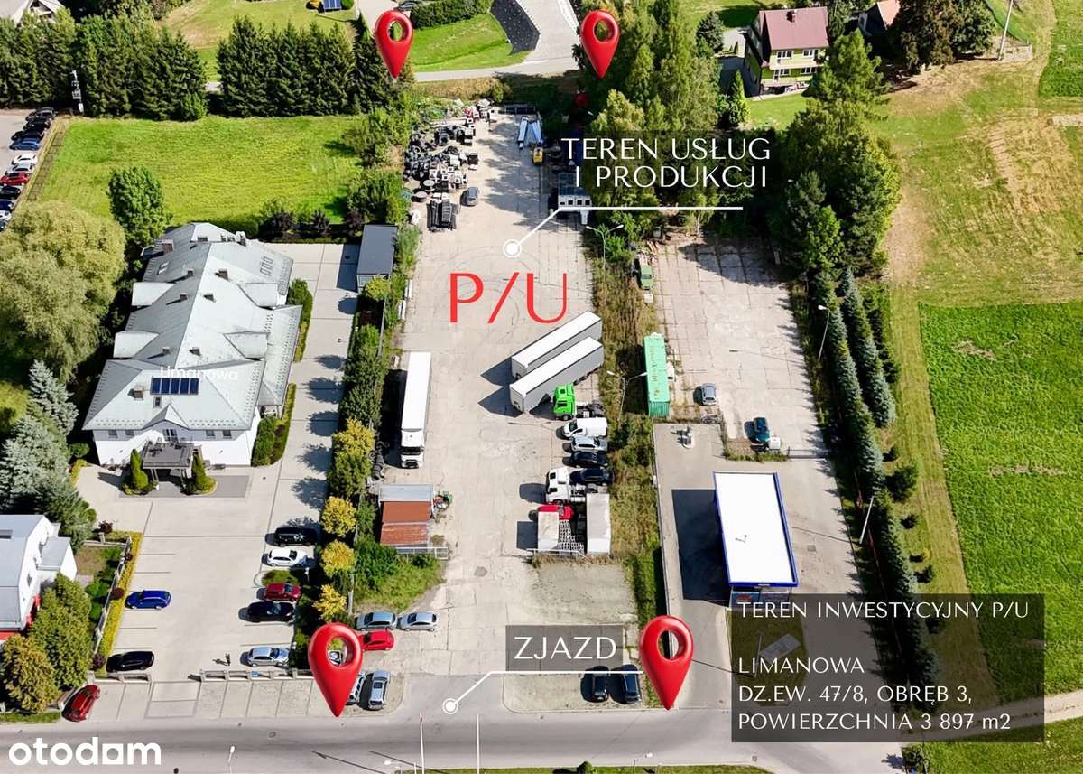 Działka produkcyjno-usługowa- Limanowa-3