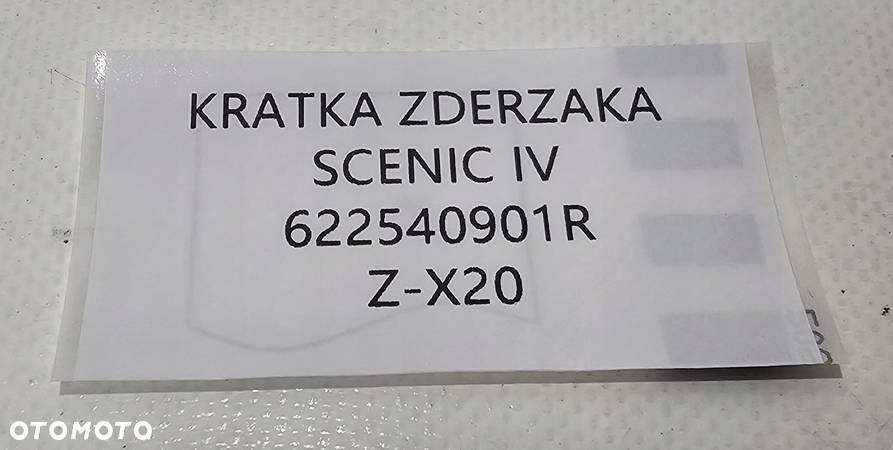 NOWA ORG KRATKA ZDERZAK PRZÓD RENAULT SCENIC IV 4 / GRAND SCENIC - 8