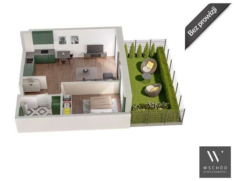 Gotowe 2 pokoje + ogródek 60m2 |Klimatyzacja-0