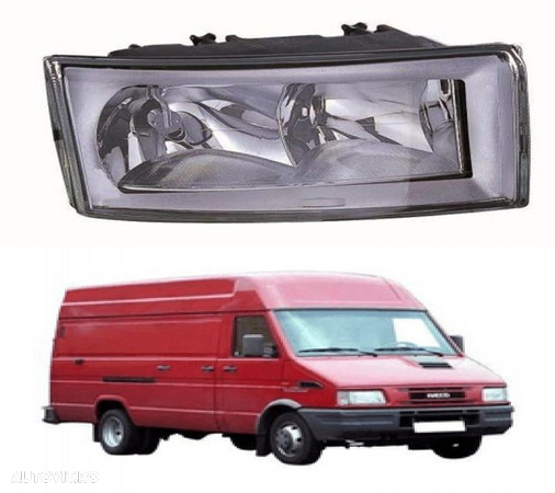 Far Dreapta Halogen Nou IVECO Daily 2 1990 1991 1992 1993 1994 1995 1996 1997 1998 1999 6631105RLDE - 1