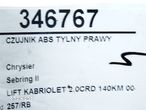 CZUJNIK ABS TYLNY PRAWY CHRYSLER SEBRING kabriolet (JS) 2007 - 2010 2.0 CRD 103 kW [140 KM] olej - 6