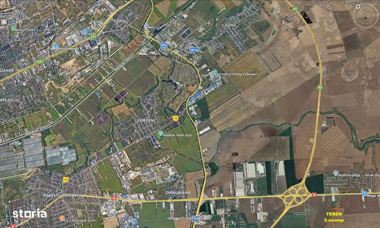 2.5oomp teren Popesti Leordeni, A0/DN4, utilitati, DESCHIDERE TRIPLA-1