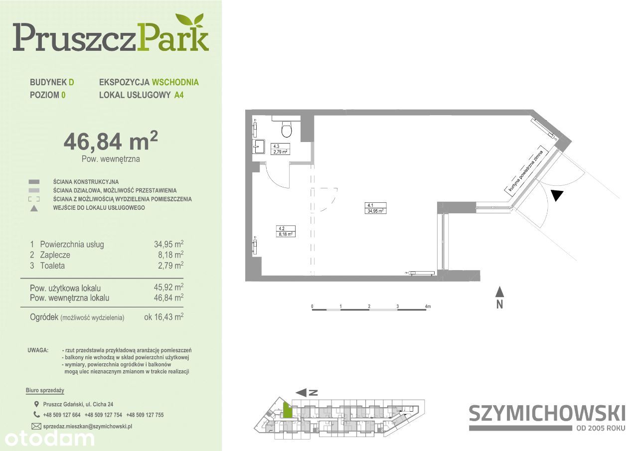 PRUSZCZ PARK - lokal usługowy - 46,84 m2