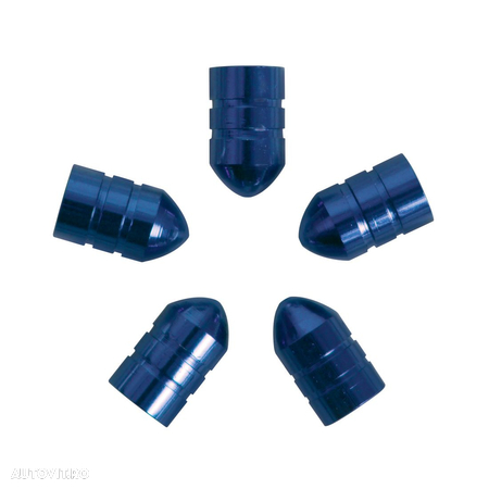 Set capacele auto Carpoint pentru ventil tip glont culoare Albastru , 5 buc. - 1