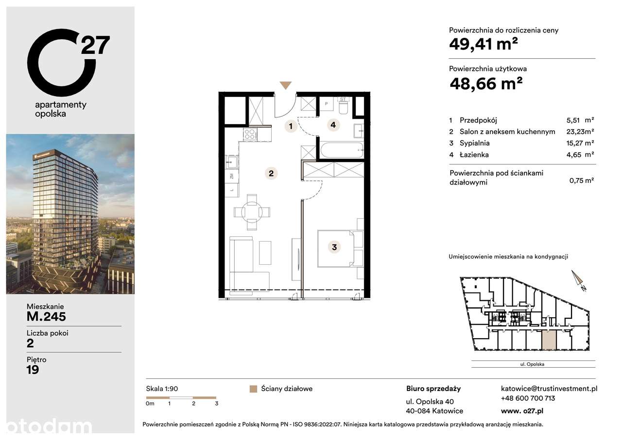2-pokojowe mieszkanie 48m2 Bez Prowizji - Pełny obrazek: 2/10