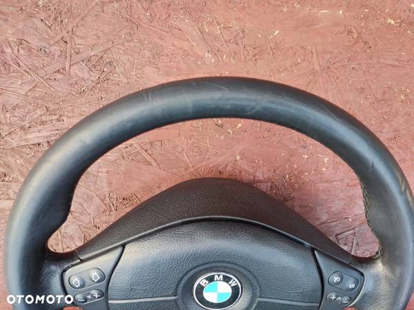 BMW E38 / E39 / E46 ORYGINALNA KIEROWNICA / SERDUCHO / 2 NABOJOWA / POLIFT M-PAKIET / MULTIFUNKCJA. O NR: 2 229 115 / 2 229 102 OEM. W BARDZO DOBRYM STANIE. - 6