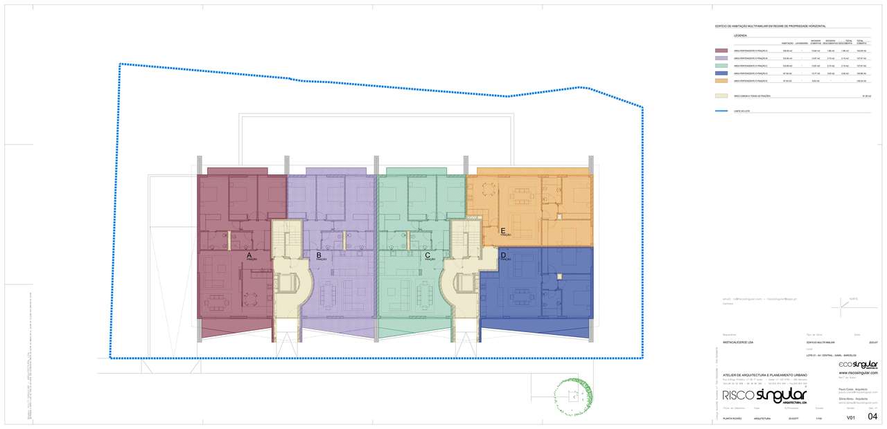 Apartamento T2 em fase de construção c/ 2 frentes e garagem fechada, e-17