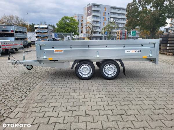 Neptun DOSTAWA! Przyczepa platforma 302x151 SPAWANA! NOWOŚĆ Nordica N7-302 2 kps, wszystkie burty demontowalne! DMC 750 kg na kat.B GN273 - 9