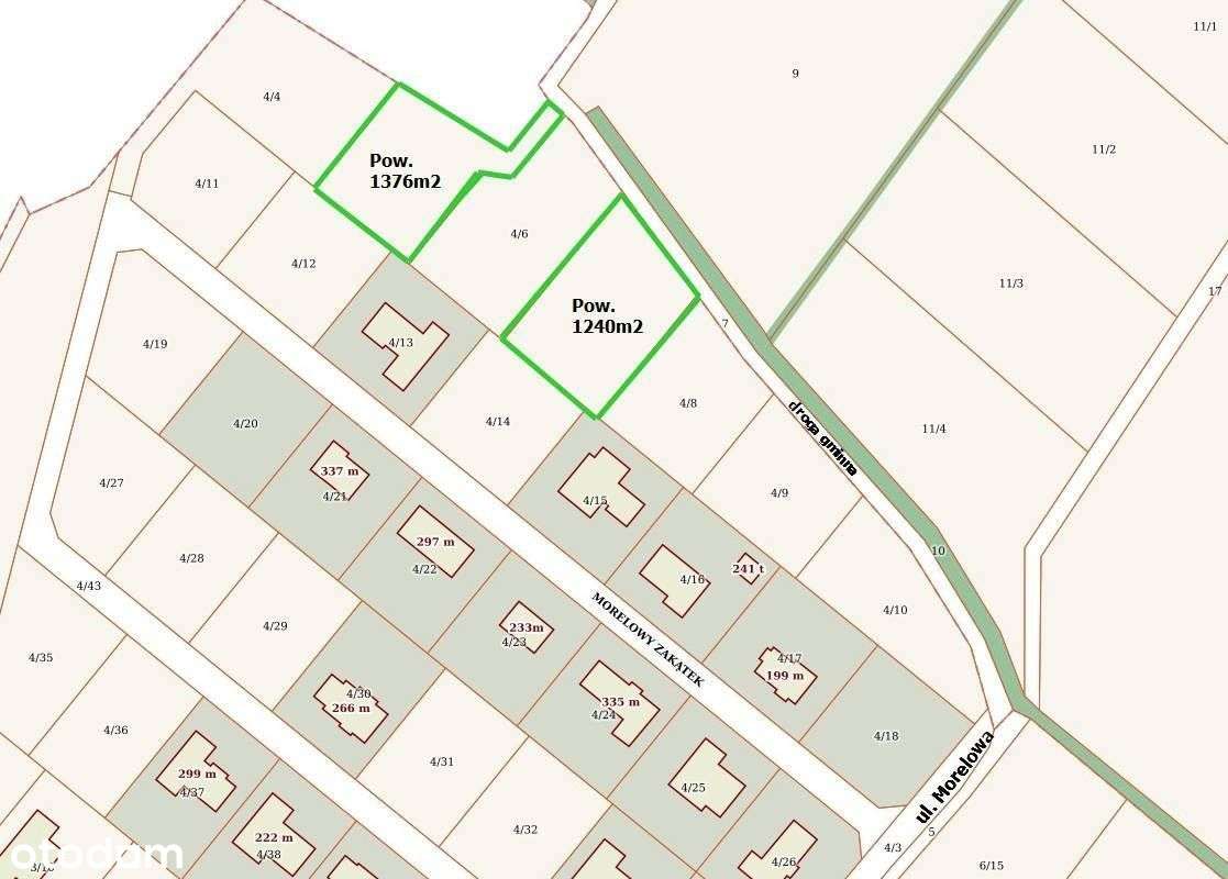 Grudziądz Owczarki ul.Morelowa 2 działki budowlane - Pełny obrazek: 2/9