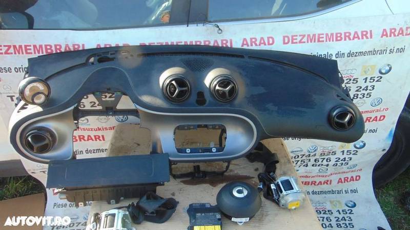 Plansa Bord Smart w453 dupa 2014 smart fottwo fourfor airbag sofer pasager genunchi centuri stanga d - 5