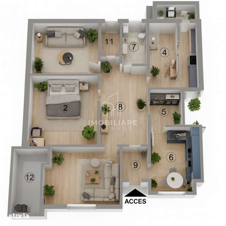 Apartament rar disponibil - 4 camere in Andrei Muresanu–Piata Cipari-0