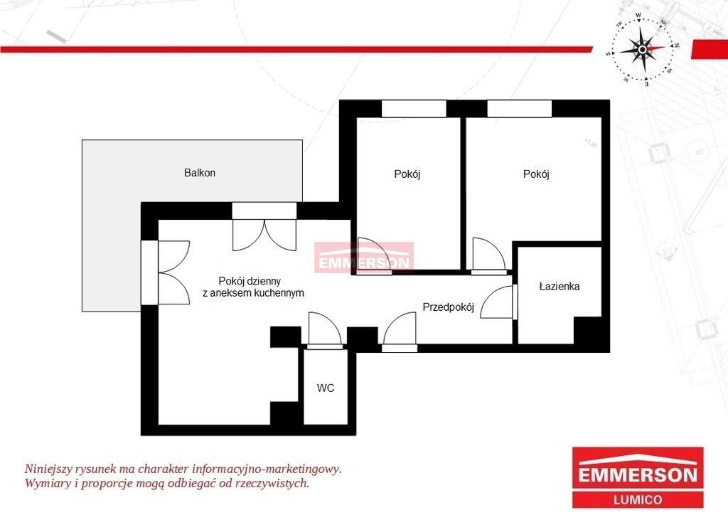 Widokowe komfortowe 3pok parking ochrona Klima