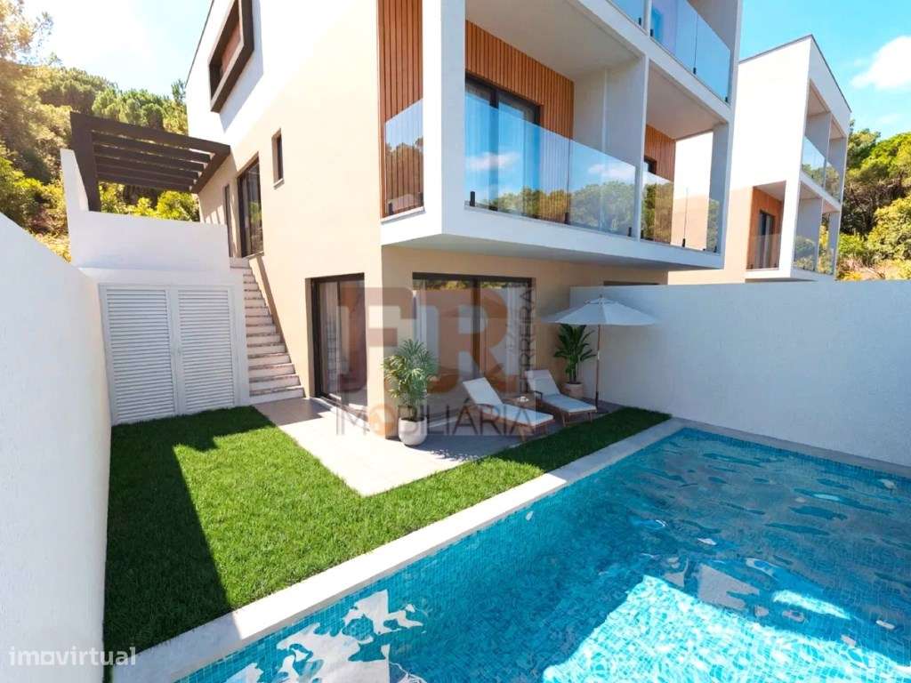 FANTASTICA!!Geminada com Piscina T4 com Cave em Pinhal General, Fer...-18