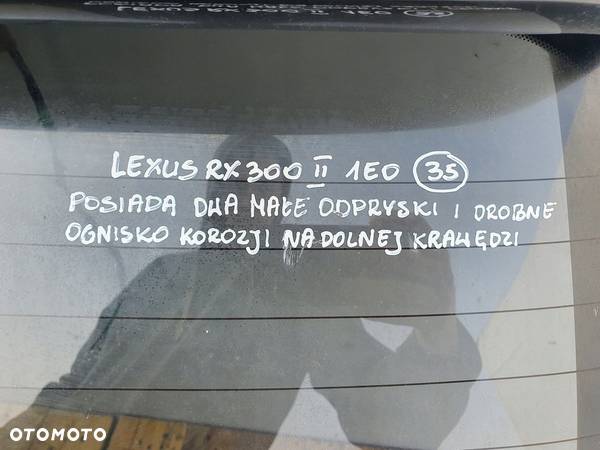 Lexus RX300 RX 300 II TYLNA KLAPA BAGAŻNIKA 1E0 - 7