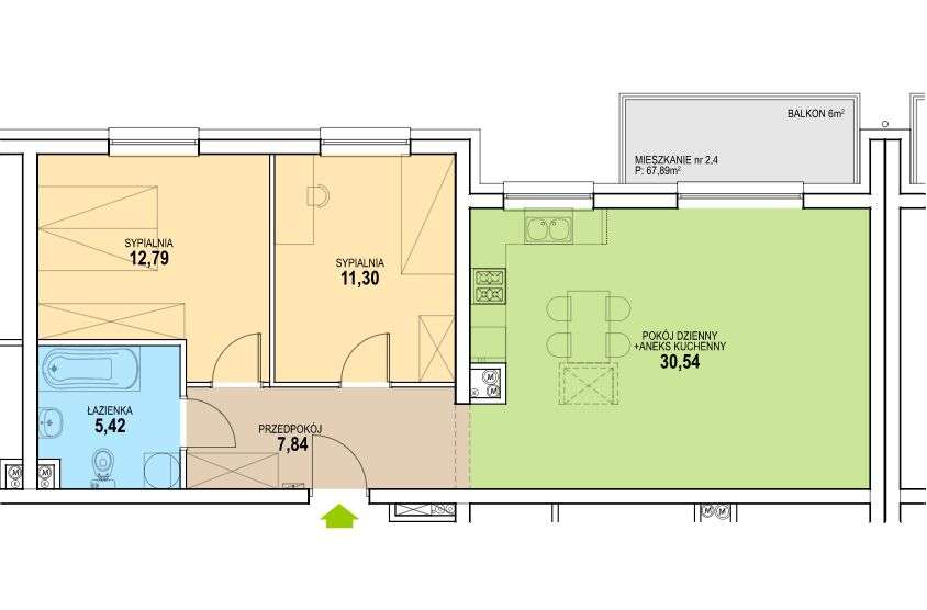 Osiedle Niwa | mieszkanie C3_8_14 - Pełny obrazek: 2/6